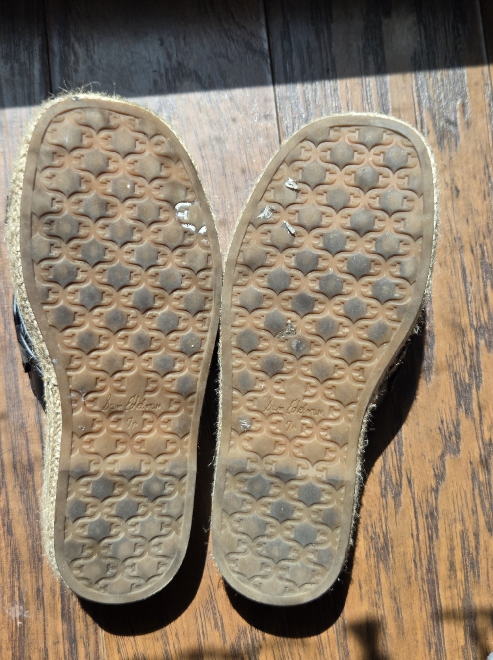Sam Edelman Pria Black Woven Leather Espadrille Platform Slides Resort 7.5 - Picture 8 of 8